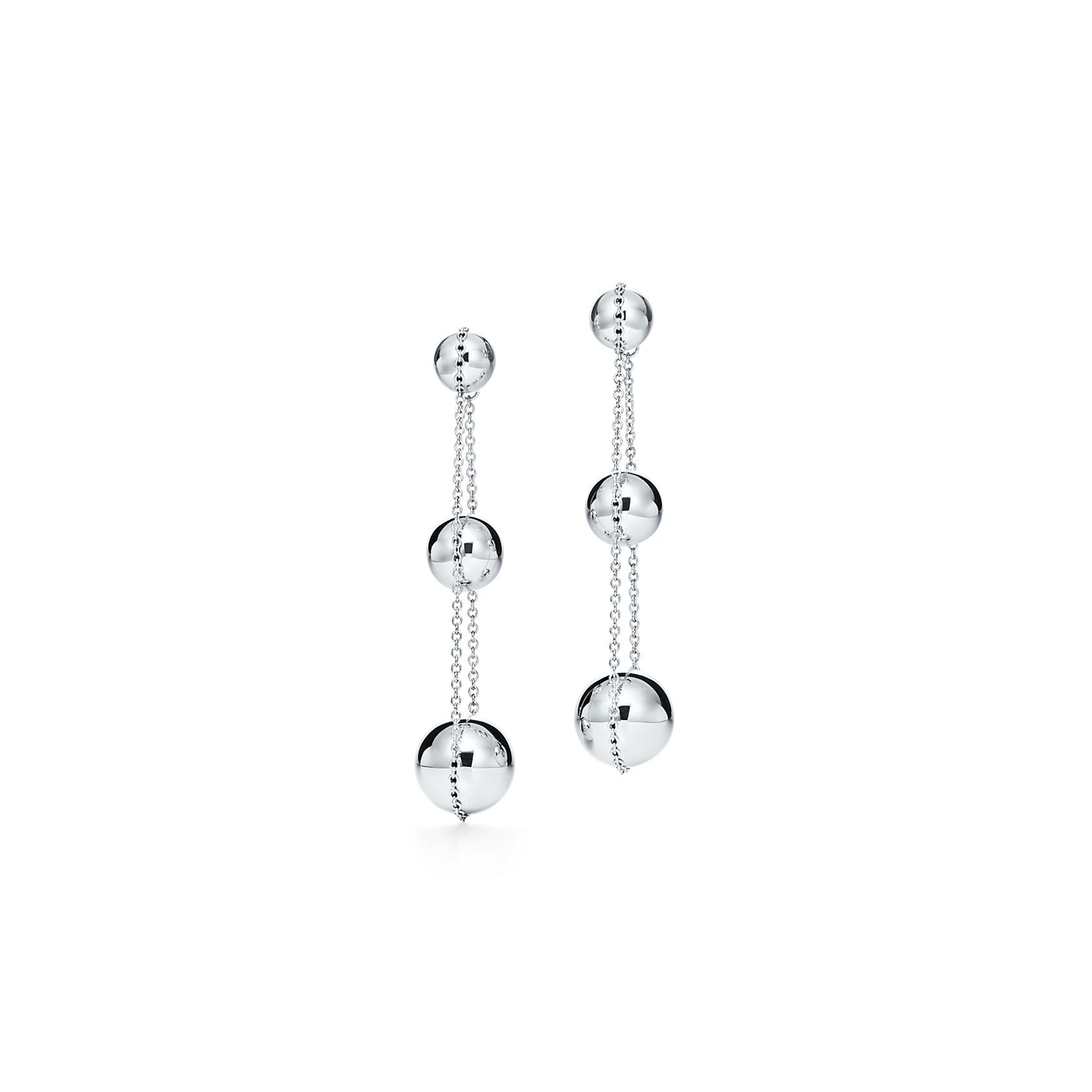 TIFFANY TRIPLE DROP EARRINGS IN STERLING SILVER GRP09930